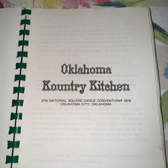 Oklahoma Kountry Kitchen Regional Cookbook 27th National Square Dance Convention - Picture 2 of 8
